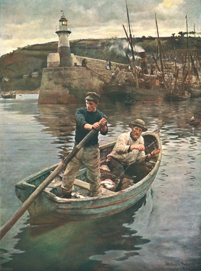 El Faro Newlyn, Cornualles, 1893, c1902 de Unbekannt