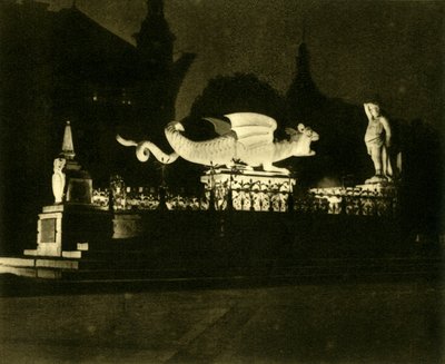 La Fuente Lindwurm, Klagenfurt, Austria, c1935 de Unbekannt