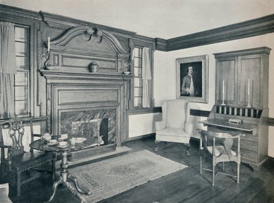 La Sala de Estar de la Casa Francis Corbin, en Edenton, construida en 1758, 1930 de Unbekannt