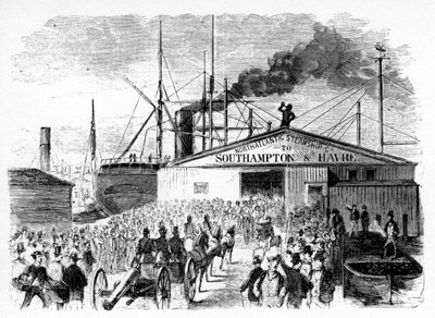 La Carga de los Barcos Atlántico y Báltico, c1860s de Unbekannt