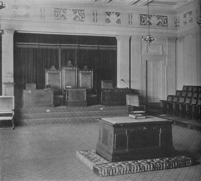 La Sala de la Logia, mostrando friso decorativo, Templo Masónico, Birmingham, Alabama, 1924 de Unbekannt