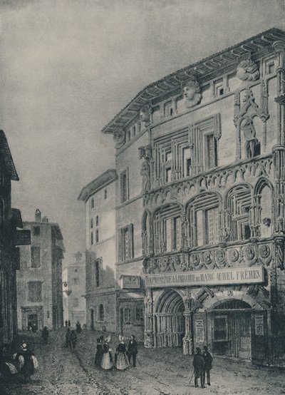 El alojamiento de Bonaparte en Valence, 1896 de Unbekannt