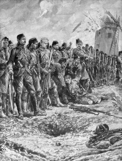 El regimiento territorial escocés de Londres reformando su línea bajo fuego, 31 de octubre de 1914, 1926 de Unbekannt