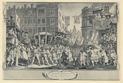 El desfile del alcalde. De la serie Industria y Ociosidad, 1747 de Unbekannt