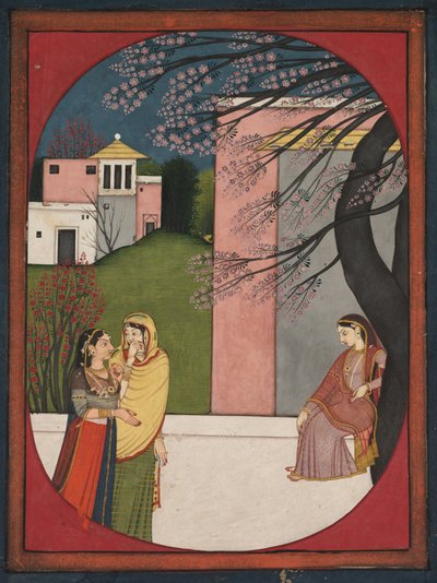 La heroína enamorada, de un Sat Sai de Bihari, 1780-90 de Unbekannt