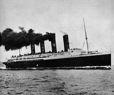 El Lusitania a toda velocidad, 1915 de Unbekannt