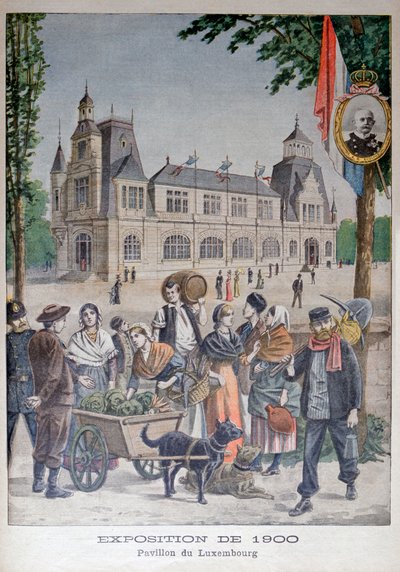 El pabellón de Luxemburgo en la Exposición Universal de 1900, París, 1900 de Unbekannt