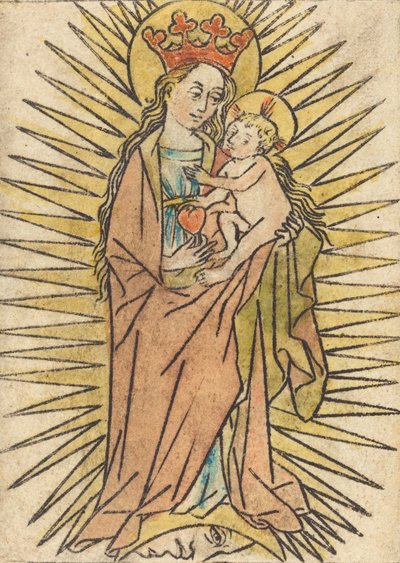 La Madonna y el Niño con una pera de Unbekannt