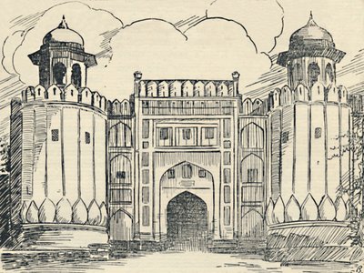 La Puerta Principal - Fuerte de Lahore, 1936 de Unbekannt