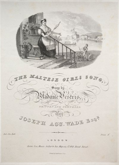 La canción de las chicas maltesas, 1800s de Unbekannt
