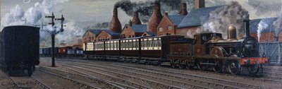 El Manchester Express cerca de Stoke-on-Trent de Unbekannt