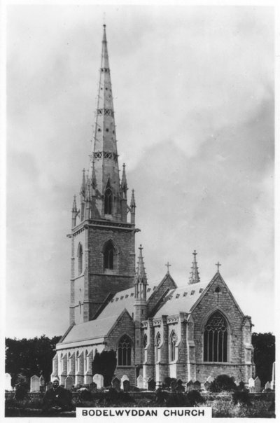 La Iglesia de Mármol Iglesia de Santa Margarita, Bodelwyddan, norte de Gales, 1936 de Unbekannt