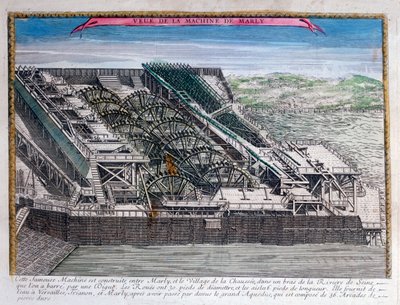 La Máquina de Marly, siglo XVIII de Unbekannt