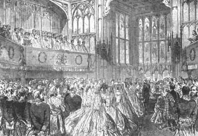 El matrimonio de la princesa Helena con el príncipe Christian de Schleswig-Holstein, 1866, 1901 de Unbekannt