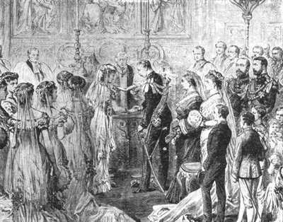 El matrimonio del Duque de Connaught con la Princesa Luisa Margarita de Prusia, 1879, 1901 de Unbekannt