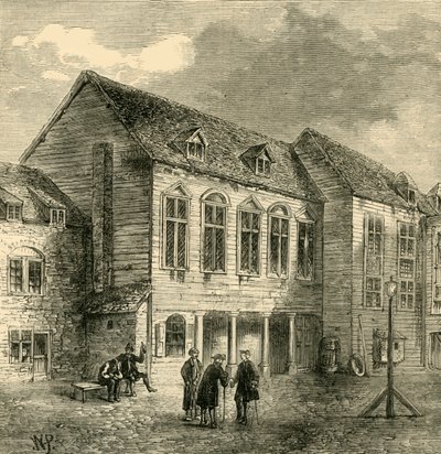 La prisión de Marshalsea, en el siglo XVIII, c1878 de Unbekannt