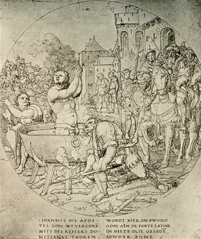 El martirio de San Juan Evangelista de Unbekannt