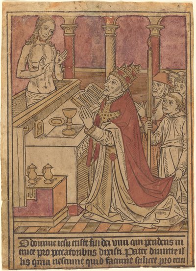 La Misa de San Gregorio [recto] de Unbekannt