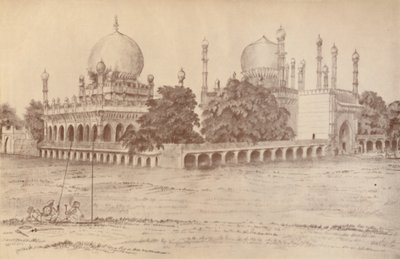El mausoleo de Ibrahim Shah, Rey de Bijapur, en Bijapur, 1821, 1936 de Unbekannt