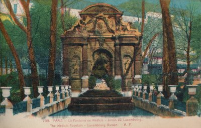 La Fuente Médici - Jardín del Jardín de Luxemburgo, París de Unbekannt