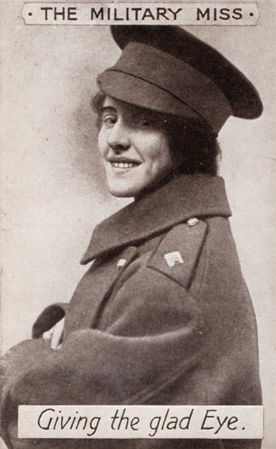 La señorita militar - Dando el ojo alegre, c1914 de Unbekannt