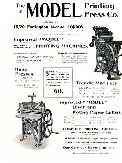 La Compañía de la Prensa Modelo, 1910 de Unbekannt