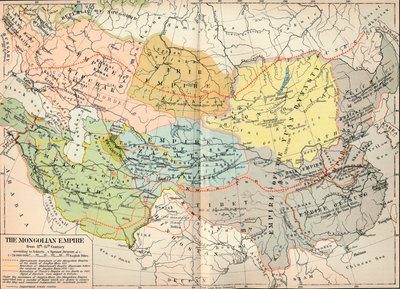 El Imperio Mongol del siglo XII al XV, c1903, 1904 de Unbekannt