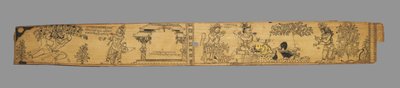 Los monos y osos luchan contra Ravana y sus demonios, verso, de un romance..., finales de 1700 de Unbekannt