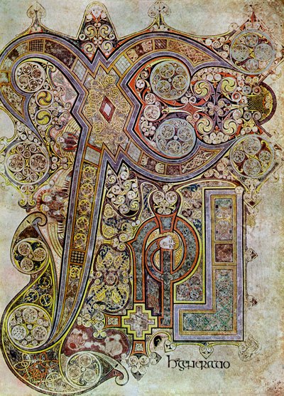 La Página del Monograma, 800 AD, siglo XX de Unbekannt