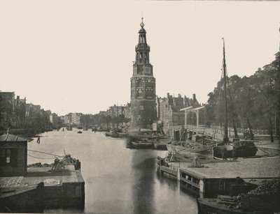 La Montelbaanstoren, Ámsterdam, Países Bajos, 1895 de Unbekannt