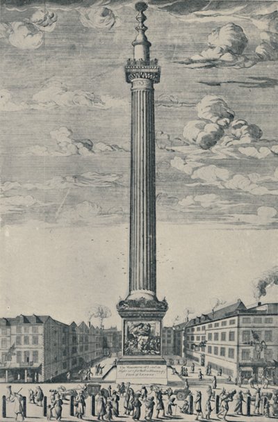 El Monumento de Londres, c1685, 1920 de Unbekannt