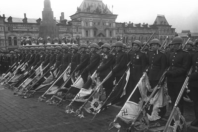 El desfile de la victoria de Moscú, 24 de junio de 1945 de Unbekannt