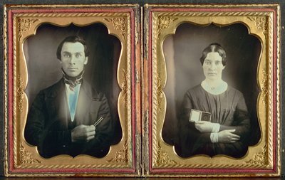 El maestro de música y su esposa, c. 1850s de Unbekannt