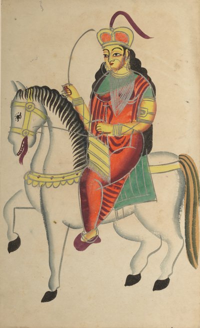 El motín de la heroína Rani Lakshmi Bai de Jhansi, 1800s de Unbekannt