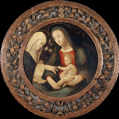 El matrimonio místico de Santa Catalina, primera mitad del siglo XVI de Unbekannt