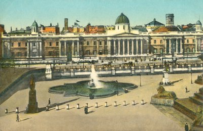 La Galería Nacional y Trafalgar Square, Londres de Unbekannt