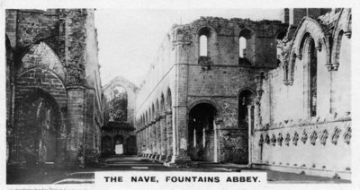 La Nave, Abadía de Fountains, North Yorkshire, c1920s de Unbekannt