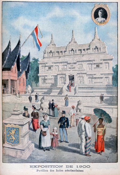 El pabellón de las Indias Neerlandesas en la Exposición Universal de 1900, París, 1900 de Unbekannt
