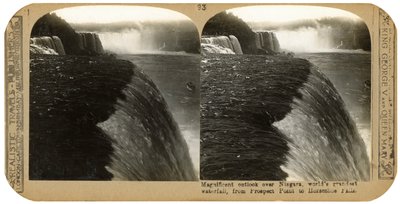 Las cataratas del Niágara, desde Prospect Point hasta Horseshoe Falls, finales del siglo XIX de Unbekannt