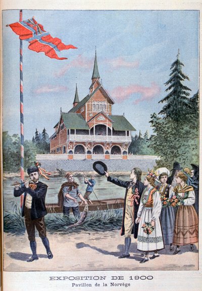 El pabellón noruego en la Exposición Universal de 1900, París de Unbekannt
