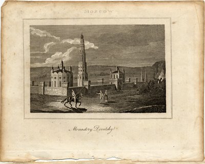 El Convento de Novodevichy en Moscú, c. 1800 de Unbekannt