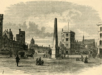 El Obelisco en el Circo de San Jorge, c1878 de Unbekannt