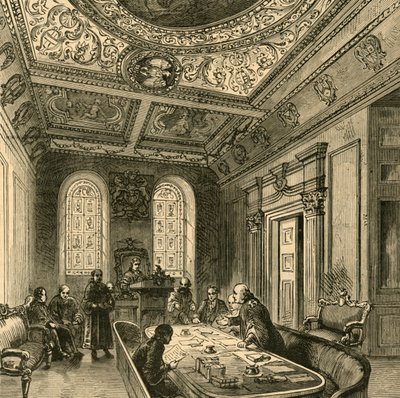 El antiguo tribunal de concejales, Guildhall, 1897 de Unbekannt