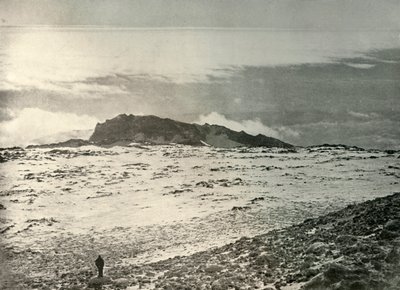 El Viejo Cráter de Erebus, con un Cráter Más Antiguo en el Fondo de Unbekannt