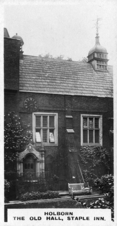 El Viejo Salón, Staple Inn, Holborn, Londres, c. 1920s de Unbekannt