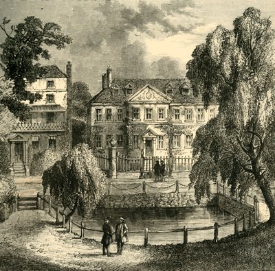 La vieja casa en el verde, c1878 de Unbekannt