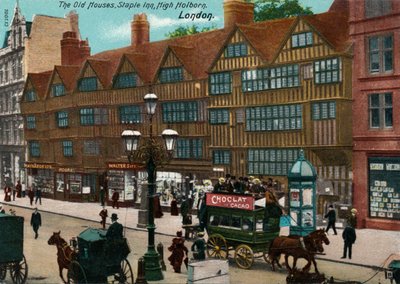 Las Casas Viejas, Staple Inn, High Holborn, Londres, 1905 de Unbekannt