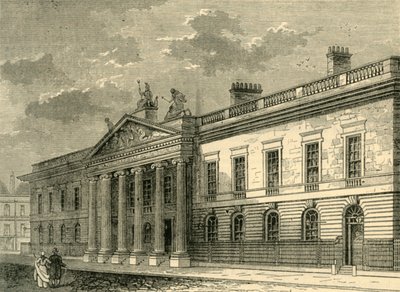 La antigua oficina de India, Leadenhall Street en 1803, c1872 de Unbekannt