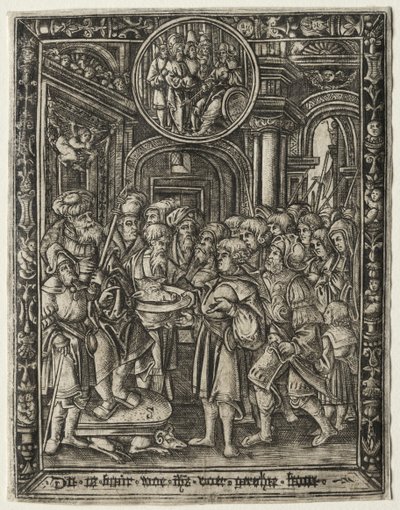 El viejo rey en su trono, c. 1520 de Unbekannt