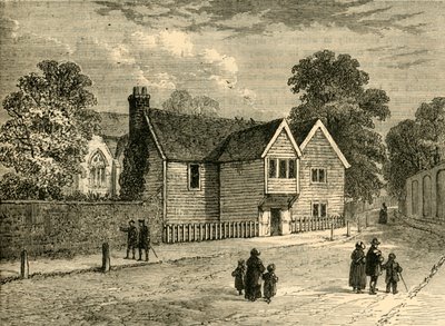 La Antigua Rectoría, Stoke Newington, en 1858, c1876 de Unbekannt